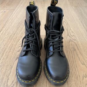 Dr. Martens Bex Smooth Leather Platform Lace Up Boots